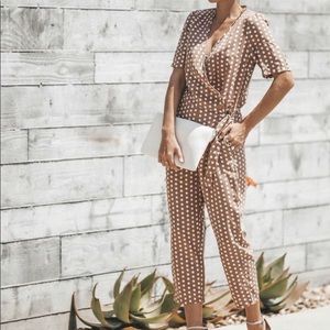 Never worn VICI polka romper with pockets